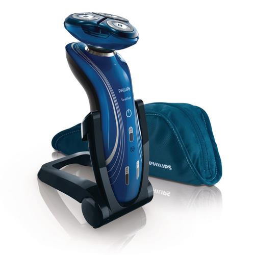 PHILIPS Rasoio Philips SensoTouch 7000 (RQ115517) ricaricabile wet & dry + 3 testine blu